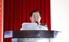 Bác sĩ Trần Văn Tuấn, Trưởng khoa Phòng chống bệnh truyền nhiễm - Kiểm dịch Y tế quốc tế, Trung tâm Kiểm soát bệnh tật phổ biến các hướng dẫn của Bộ Y tế về biện pháp cách ly y tế và tăng cường phòng chống dịch COVID-19 đối với người bệnh tại buổi tập huấ