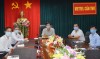 BS.CKII Cao Minh Chu, Giám đốc Sở Y tế chủ trì tại điểm cầu TP Cần Thơ.