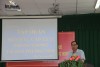 Thạc sĩ Lâm Hoàng Dũng, Phó Giám đốc Trung tâm Kiểm soát bệnh tật TP Cần Thơ phát biểu khai mạc lớp tập huấn tại quận Ninh Kiều