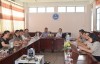Các cán bộ y tế tham gia lớp tập huấn trực tuyến tại điểm cầu Trung tâm Kiểm soát bệnh tật TP Cần Thơ