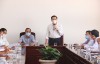 Ông Dương Tấn Hiển, Phó Chủ tịch Thường trực UBND TP Cần Thơ phát biểu tại buổi làm việc với BV Đa khoa TP Cần Thơ.
