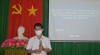 Chủ nhiệm của Ban đề tài đang trình bày đề tài NCKH tại buổi xét thông qua đề cương các đề tài Nghiên cứu khoa học, Sáng kiến cải tiến cơ sở năm 2021.