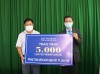 Ông Trần Trường Chinh, Phó Giám đốc CDC đại diện Trung tâm tiếp nhận hỗ trợ y tế do Công ty Cổ phần Dược Hậu Giang tài trợ.