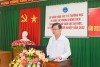 Ông Huỳnh Minh Trúc, Giám đốc Trung tâm Kiểm soát bệnh tật phát biểu khai mạc lớp tập huấn. Ảnh. Lê Huy