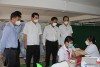 Lúc 7 giờ, ngày 21/4/2022, ông Nguyễn Thực Hiện, Phó Chủ tịch UBND thành phố cùng đoàn kiểm tra tại trường THCS An Thới, quận Bình Thuỷ.