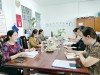 Đoàn giám sát làm việc tại TTYT quận Cái Răng.