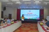 ThS. BS Lý Thu Hiền, Trung tâm Truyền thông giáo dục sức khỏe Trung ương trình bày tại lớp tập huấn.