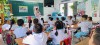 Học sinh được tuyên truyền, hướng dẫn cách chải răng đúng cách.