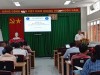 Ông Trần Trường Chinh, Phó Giám đốc CDC Cần Thơ phát biểu khai mạc lớp tập huấn xác định tình trạng nghiện ma túy và cắt cơn giải độc cho bác sĩ tại các cơ sở y tế.