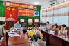 Đoàn làm việc tại Trung tâm Kiểm soát bệnh tật thành phố Cần Thơ. Ảnh: Thu Trang