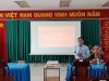 BSCKI. Trường Quốc Chiến, Trưởng khoa Truyền thông Giáo dục Sức khỏe, CDC Cần Thơ hướng dẫn các nội dung liên quan đến công tác truyền thông giáo dục sức khỏe tại lớp tập huấn.