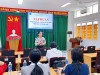 Bà Trần Thị Thu Hồng, Trưởng khoa Sức khỏe sinh sản, CDC Cần Thơ trình bày tại lớp tập huấn.