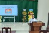 Ông Trường Quốc Chiến, Trưởng khoa Truyền thông giáo dục sức khoẻ, CDC Cần Thơ trình bày tại buổi truyền thông.