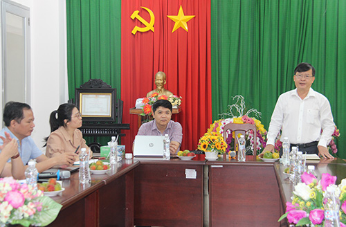 Ông Huỳnh Minh Trúc, Giám đốc CDC Cần Thơ phát biểu.