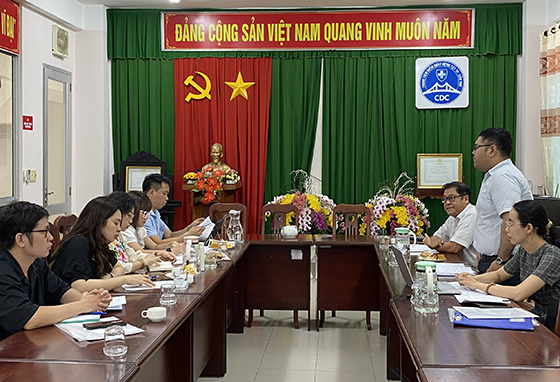 Đoàn Cục Quản lý Môi trường y tế -  Bộ Y tế kiểm tra, giám sát thực hiện công tác y tế trường học tại Trung tâm Kiểm soát bệnh tật TP Cần Thơ.