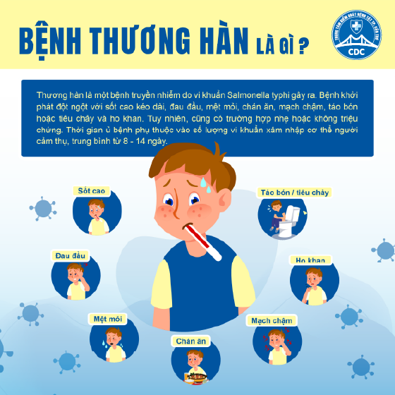 Khuyến cáo về phòng, chống bệnh thương hàn