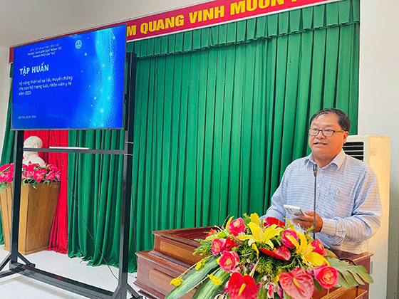 Ông Trần Trường Chinh, Phó Giám đốc CDC Cần Thơ phát biểu khai mạc.